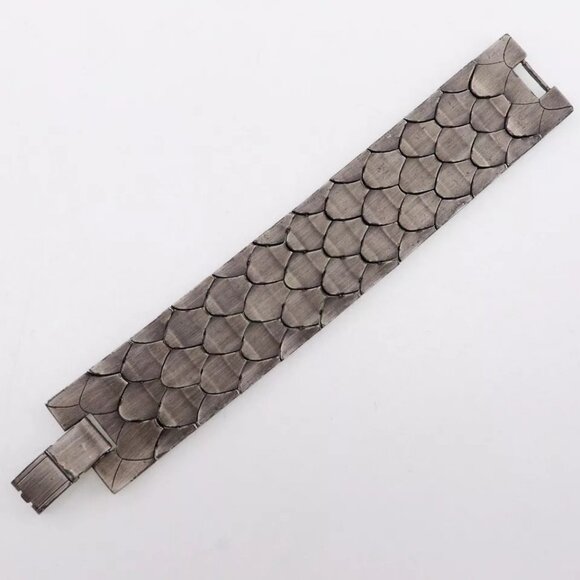 CHANEL COCO Mark Bracelet Silver metallic 106g Women - Picture 15 of 15